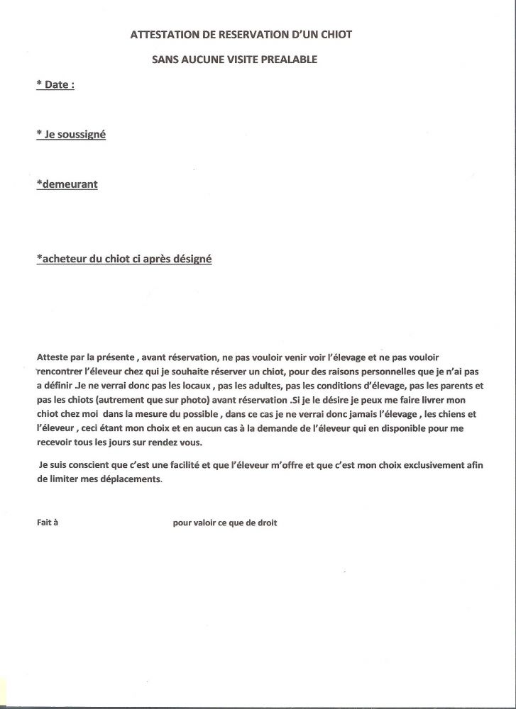 attestation de paiement espece